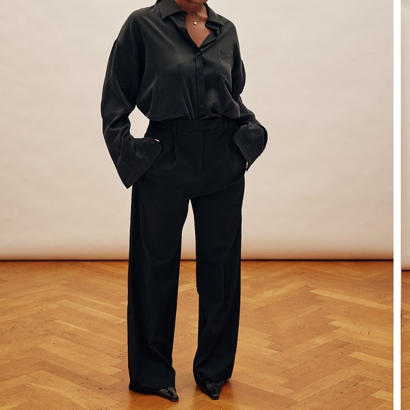 Djerf Avenue Favorite Pants in Black size M - Picture 2 of 5